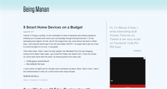 Desktop Screenshot of beingmanan.com